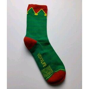 Voxx Life Stasis Neuro Socks Wellness Crew Elf Holiday Size L (M 9.5-12.5)